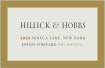 Hillick and Hobbs Estate Vineyard Riesling 2020  Front Label