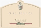 Schug Heritage Reserve Merlot 2000  Front Label