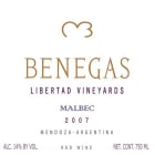 Bodega Benegas Estate Malbec 2007 Front Label