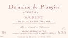 Domaine de Piaugier Cotes du Rhone Villages Sablet Tenebi 2004 Front Label