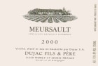 Domaine Dujac Meursault 2000 Front Label