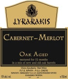 Lyrarakis Cabernet - Merlot 2010 Front Label
