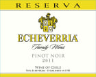 Echeverria Reserva Pinot Noir 2011 Front Label