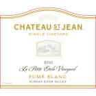 Chateau St. Jean La Petite Etoile Fume Blanc 2010 Front Label