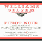 Williams Selyem Estate Vineyard Pinot Noir 2010 Front Label