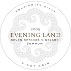Evening Land Seven Springs Vineyard Summum Pinot Noir 2009 Front Label