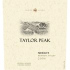 Kendall-Jackson Highland Estates Taylor Peak Merlot 2006 Front Label