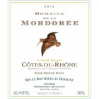 Domaine de la Mordoree Cotes Du Rhone La Dame Rousse Rose 2012 Front Label