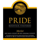 Pride Mountain Vineyards Merlot 2004 Front Label