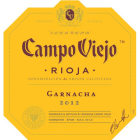 Campo Viejo Garnacha 2012 Front Label