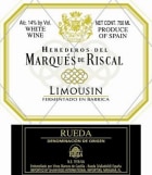 Marques de Riscal Limousin Fermentado en Barrica 2015 Front Label