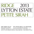 Ridge Lytton Estate Petite Sirah 2013 Front Label