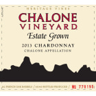 Chalone Estate Chardonnay 2013 Front Label
