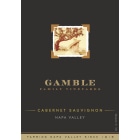 Gamble Family Vineyards Napa Valley Cabernet Sauvignon 2013 Front Label