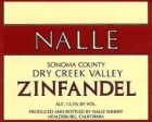 Nalle Dry Creek Valley Zinfandel 2013 Front Label