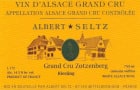 Albert Seltz Zotzenberg Grand Cru Riesling 2014 Front Label
