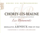Arnoux Pere & Fils Chorey-les-Beaune Les Beaumonts 2013 Front Label