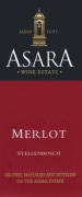 Asara Wine Estate Stellenbosch Merlot 2003 Front Label