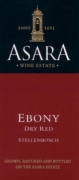 Asara Wine Estate Stellenbosch Ebony 2003 Front Label