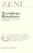 Zeni Teroldego Rotaliano 2008 Front Label