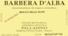 Palladino Barbera d'Alba Bricco delle Olive Superiore 2013 Front Label