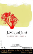 Bodega J. Miquel Jane Sauvignon Blanc 2012 Front Label