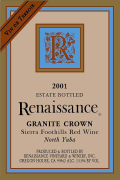 Renaissance Granite Crown Red Wine 2001 Front Label