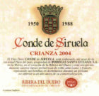 Bodegas Frutos Villar Ribera del Duero Conde de Siruela Crianza 2004 Front Label