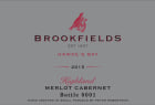 Brookfields Vineyards Highland Merlot Cabernet 2015 Front Label