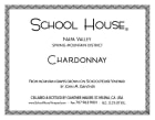 School House Chardonnay 2013 Front Label