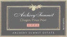 Siduri Archery Summit Vineyard Pinot Noir 2001 Front Label