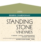 Standing Stone Vineyards  Reserve Chardonnay 2006 Front Label
