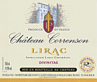 Chateau Correnson Lirac Divinitas 2009 Front Label