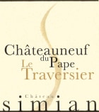 Chateau Simian Chateau Simian  Le Traversier Blanc 2014 Front Label