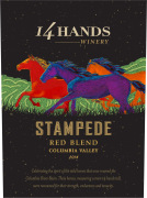 14 Hands Stampede Red Blend 2014 Front Label
