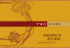 Two Vines Vineyard 10 Red 2007 Front Label