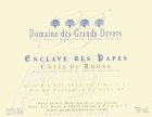 Domaine des Grands Devers Cotes du Rhone Enclave des Papes 2001 Front Label
