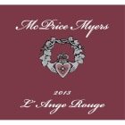 McPrice Myers L'Ange Rouge Grenache 2013 Front Label