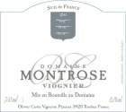 Domaine Montrose Viognier 2012 Front Label