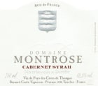 Domaine Montrose Cabernet Sauvignon Syrah 2010 Front Label