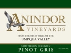 Anindor Vineyards Pinot Gris 2013 Front Label