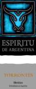 Espiritu de Argentina Torrontes 2013 Front Label