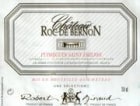 Robert Giraud Ch. Roc de Bernon Puisseguin-St. Emilion 1997 Front Label