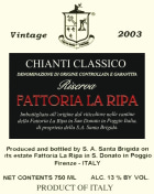 Fattoria la Ripa Chianti Classico Riserva 2003 Front Label
