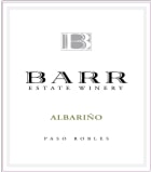 Barr Estate Winery Albarino 2013 Front Label