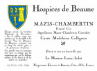 Hospices Civiles de Beaune Mazis-Chambertin Cuvee Madeleine Collignon Grand Cru 2003 Front Label