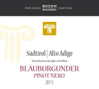 Kellerei Bozen Sudtirol Alto Adige Blauburgunder Pinot Nero 2015 Front Label