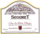 Les Vignerons de Roaix Seguret Cotes du Rhone Villages Seguret 2014 Front Label
