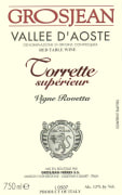 Grosjean Torrette Superieur Vigne Rovettaz 2010 Front Label