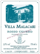 Malacari Rosso Conero 2008 Front Label